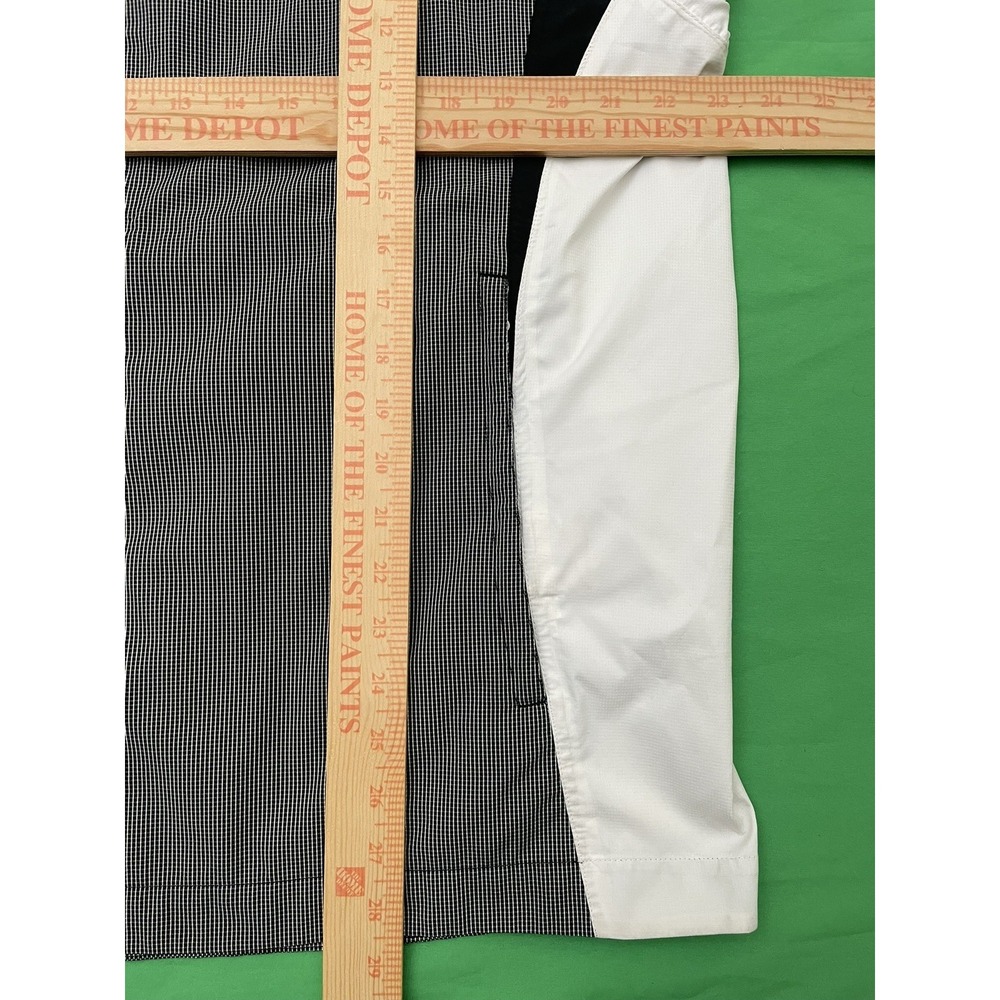 FootJoy Dryjoys Hydrolite Rain Jacket Large Black / White Full Zip Windbreaker - Picture 9 of 10